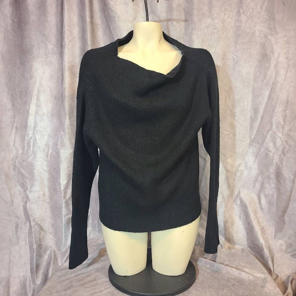 Treasure & Bond Black Drape Neck Sweater Size Xs — image 2 of 4
